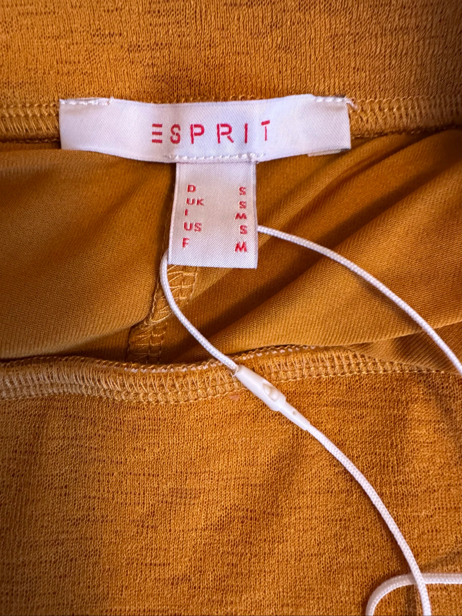 Esprit maxi skirt ocher yellow with stitch detail size M – photo 8